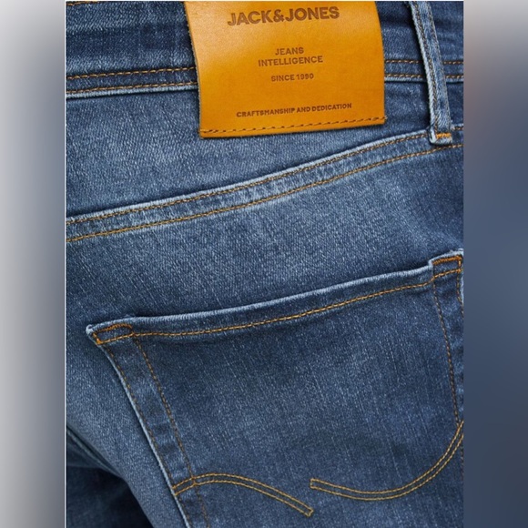 Men’s Jack & Jones Medium-Washed Denim Comfort Fit Mike-Style Jeans W36/L34 - Picture 15 of 15